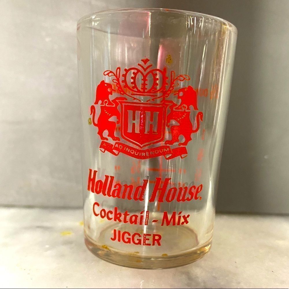 Holland House shot glass jigger 1 1/2 once vintage MCM